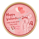 Time Flies with Love - Valentine’s Day Wall Clock - Natural White - Wall Clocks