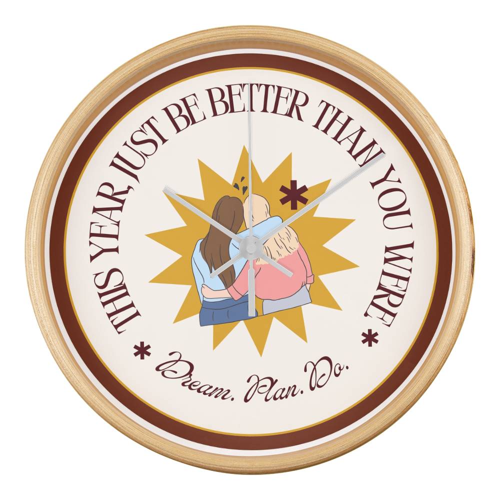 Dream Plan Do – Wall Clock Gift - Natural White - Wall Clocks