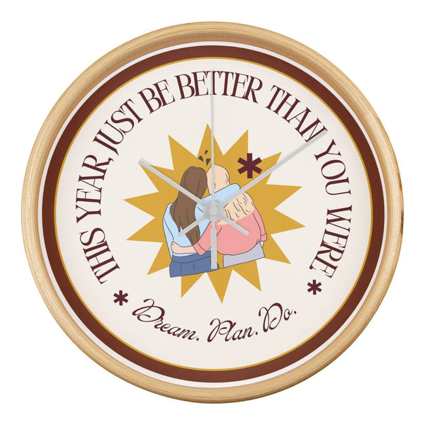 Dream Plan Do – Wall Clock Gift - Natural White - Wall Clocks