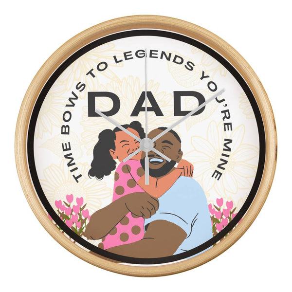 Legendary Dad Wall Clock – Gift of Time - Natural White - Wall Clocks