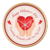 Romantic Heart Clock for Valentine’s Day - Natural White - Wall Clocks