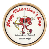 Happy Valentine’s Wall Clock – Love Every Second - Natural White - Wall Clocks