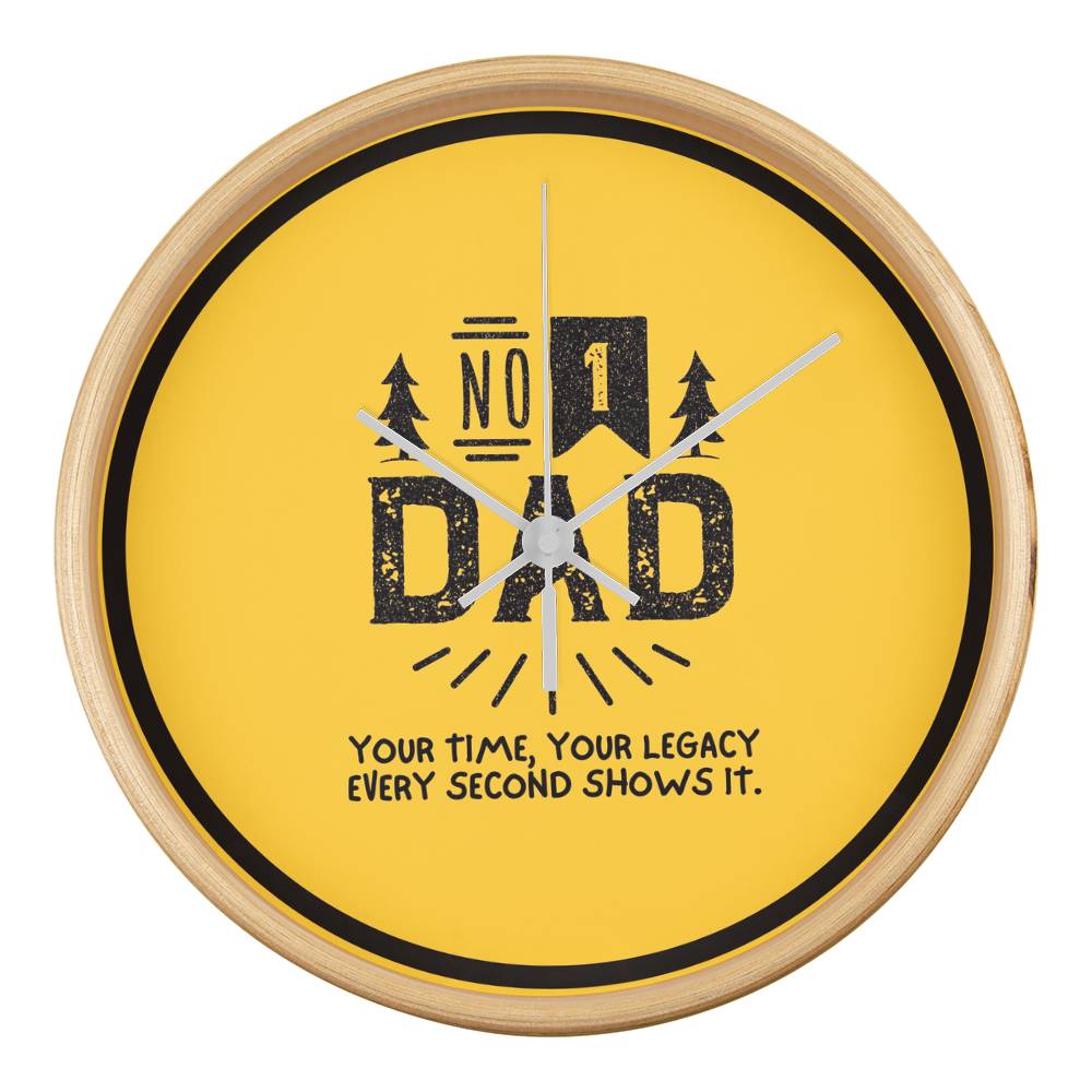 Legacy in Time – Father’s Day Wall Clock - Natural White - Wall Clocks