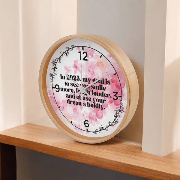 2025 Goals - A Heartfelt Wall Clock for Daughter - - Wall Clocks