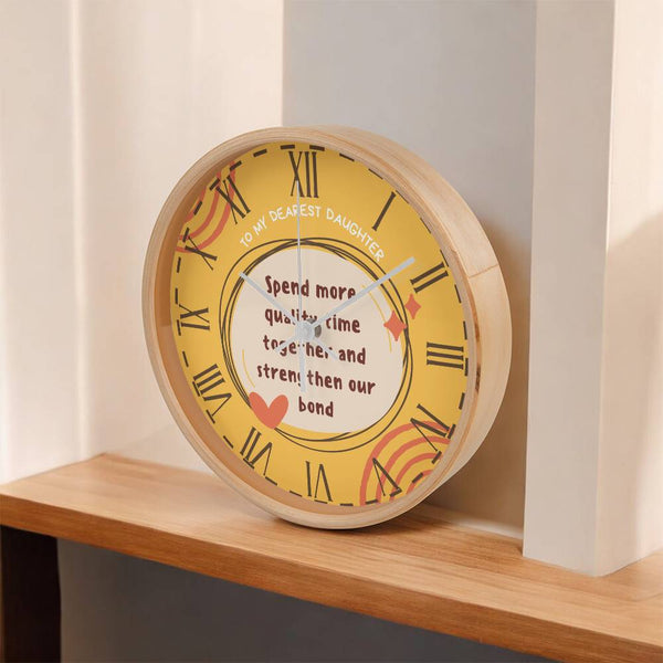 To My Daughter - A Clock of Love and Memories - - Wall Clocks