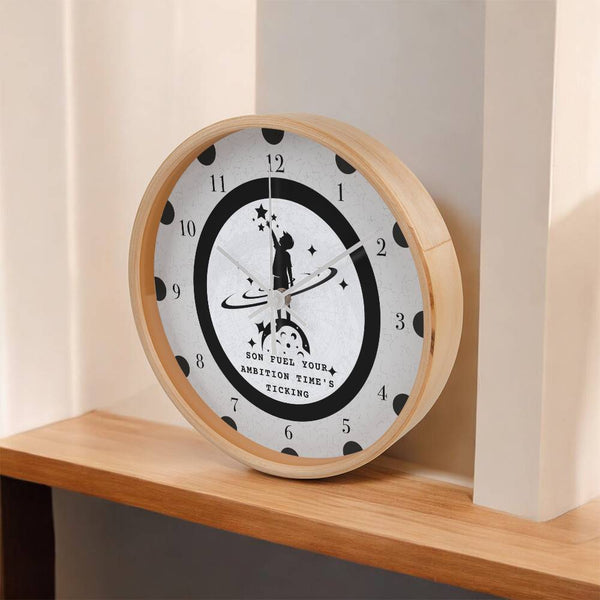 Reach for the Stars Clock for Sons - - Wall Clocks