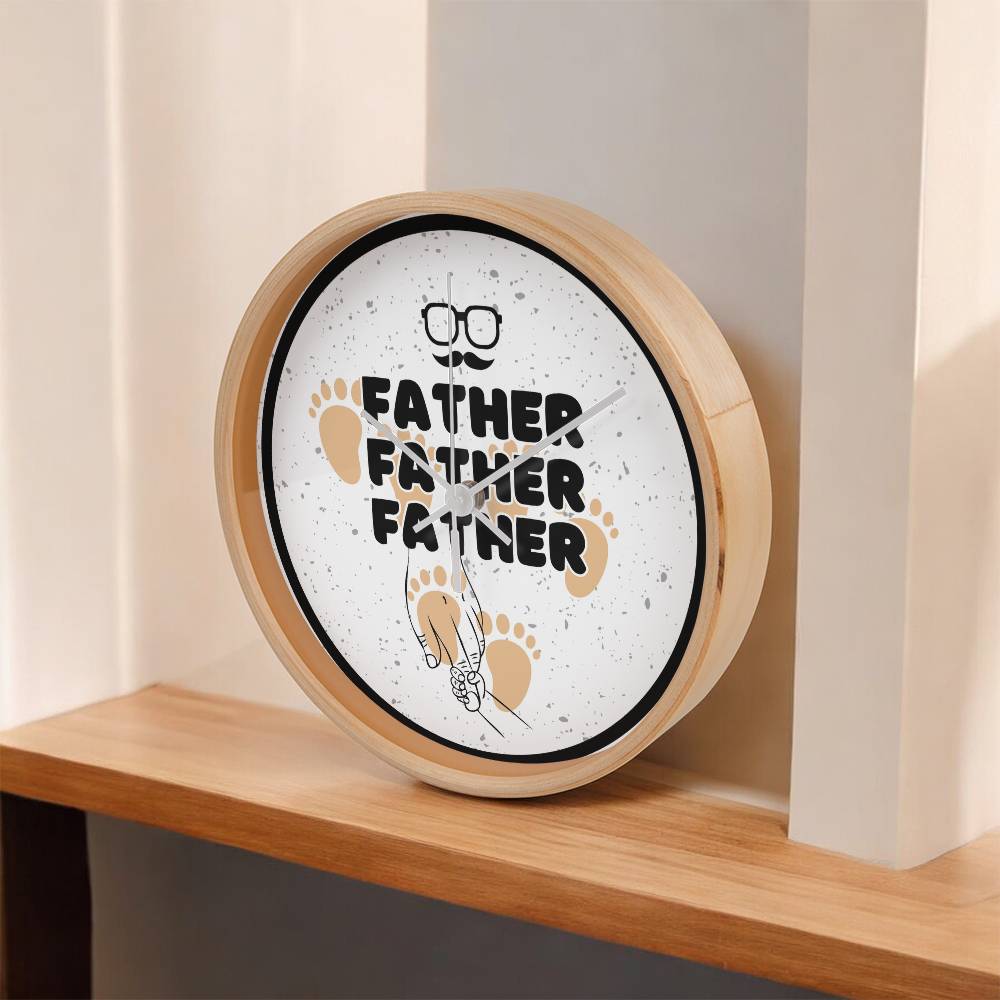 FATHER Wall Clock – Footsteps of Love - - Wall Clocks