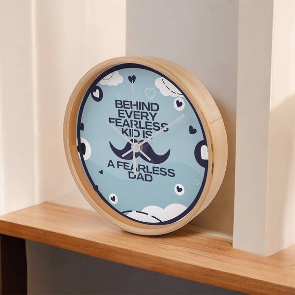 Fearless Dad Wall Clock – Gift for Fathers - - Wall Clocks