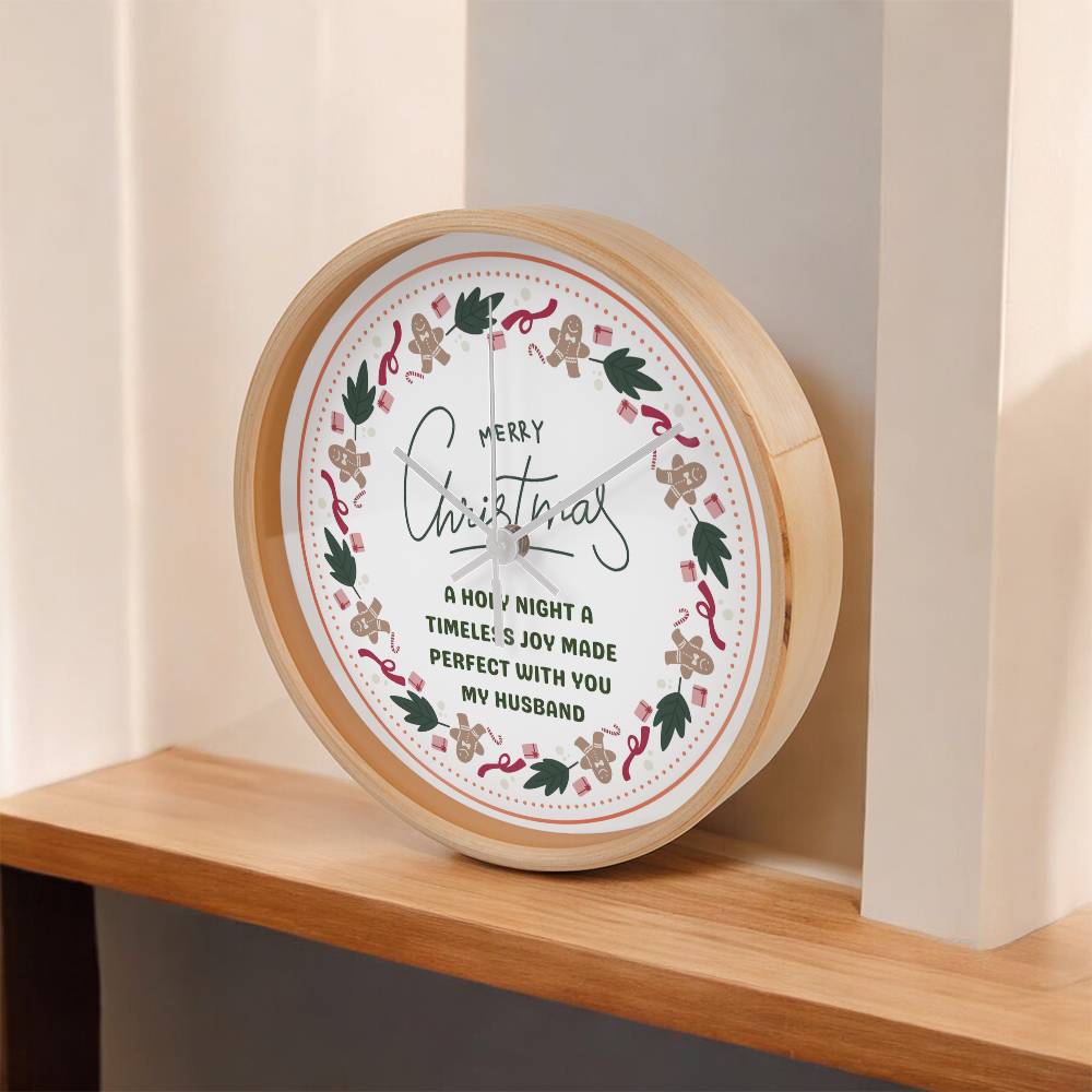 Timeless Love – Christmas Clock Gift for Husband - - Wall Clocks