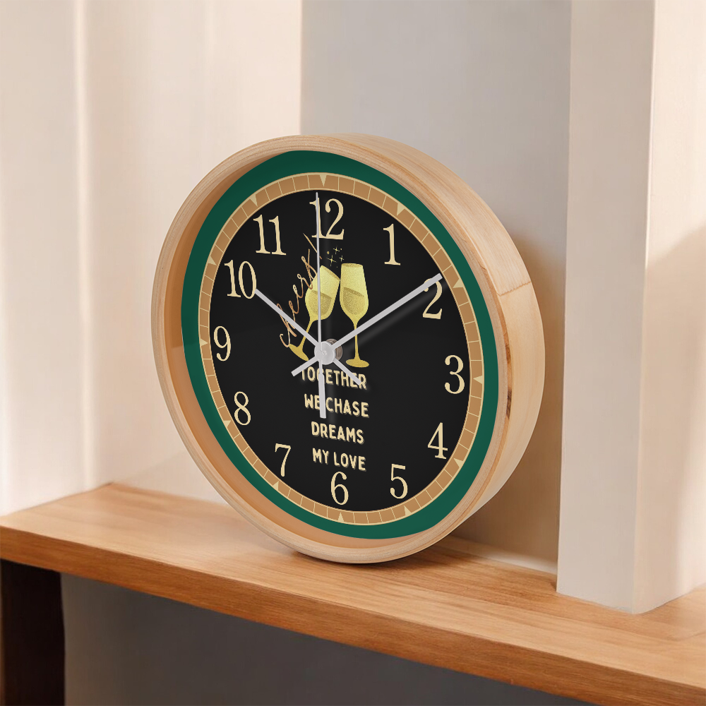 Romantic Toast Clock – Gift for Your Partner - - Wall Clocks
