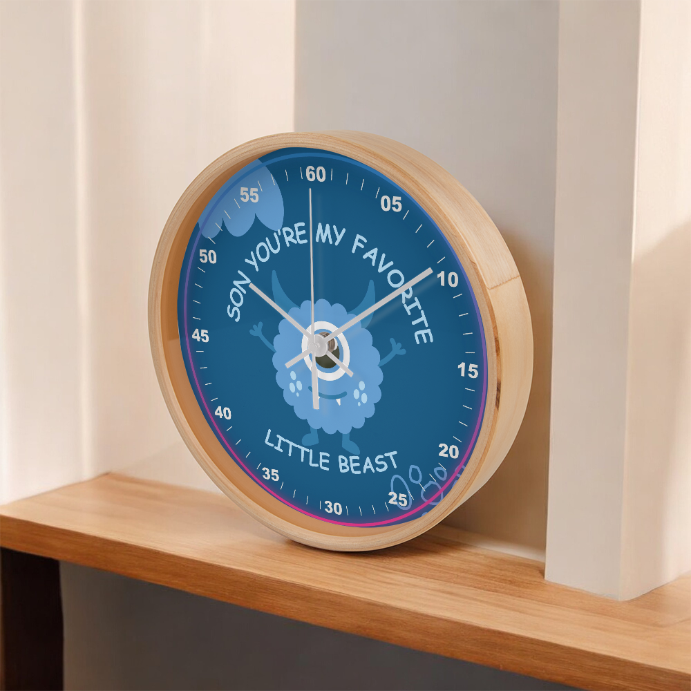 Funny Monster Clock Gift for Son’s Room - - Wall Clocks