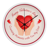 Romantic Heart Clock for Valentine’s Day - White Black - Wall Clocks