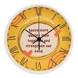 To My Daughter - A Clock of Love and Memories - White Black - Wall Clocks