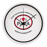 I ❤️ Papa Wall Clock – A Timeless Father’s Day Gift - White Black - Wall Clocks