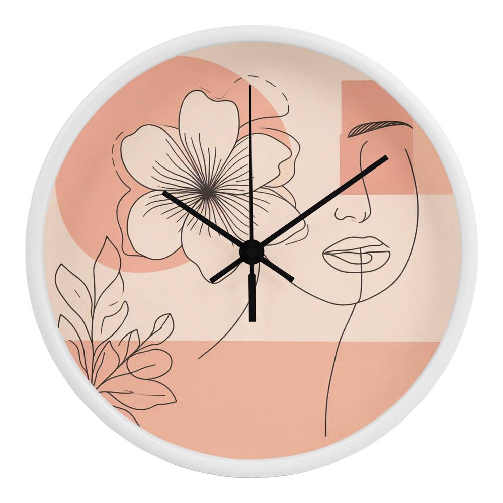 Whispers of Nature - Sophisticated Wall Clock - White - Wall Clocks