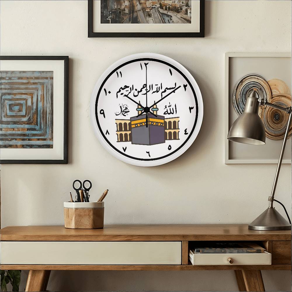 Kaaba-Inspired Timepiece - Honor and Elegance - - Wall Clocks