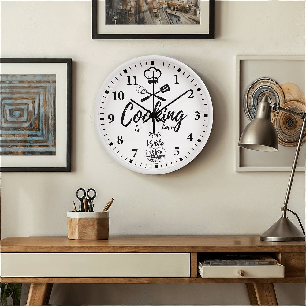 Cooking Time - Love Made Visible Clock - - Wall Clocks