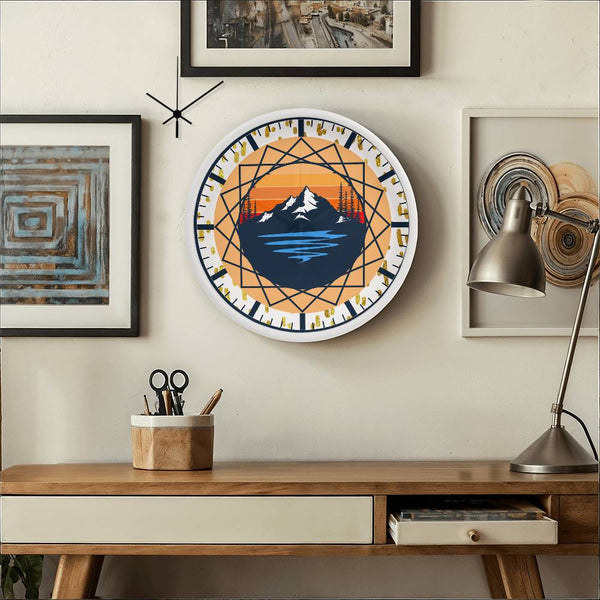 Scenic Mountain Clock – Memorable Wall Décor Gift for Friends - - Wall Clocks