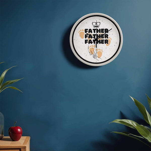 FATHER Wall Clock – Footsteps of Love - - Wall Clocks