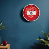 A Heart Full of Love - Romantic Wooden Valentine’s Clock - - Wall Clocks