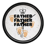 FATHER Wall Clock – Footsteps of Love - Black Black - Wall Clocks