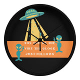 Fun Alien Wall Clock Gift for Son - Black - Wall Clocks