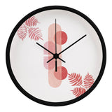 Serene Geometry - Abstract Botanical Wall Clock - - Wall Clocks