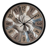 Abstract Swirl Designer Clock Gift for Home - Black - Wall Clocks