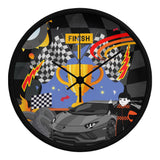 Finish Line Triumph - A Racing Wall Clock - Black Black - Wall Clocks