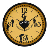 A Gift of Time for My Son - Wooden Wall Clock Design - Black Black - Wall Clocks