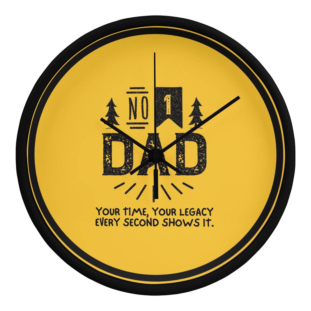 Legacy in Time – Father’s Day Wall Clock - Black Black - Wall Clocks