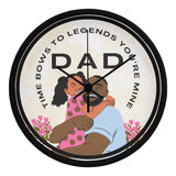 Legendary Dad Wall Clock – Gift of Time - Black Black - Wall Clocks