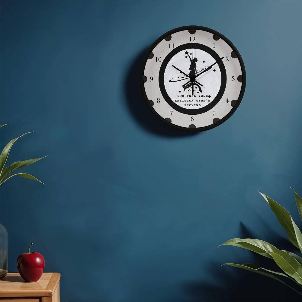 Reach for the Stars Clock for Sons - - Wall Clocks