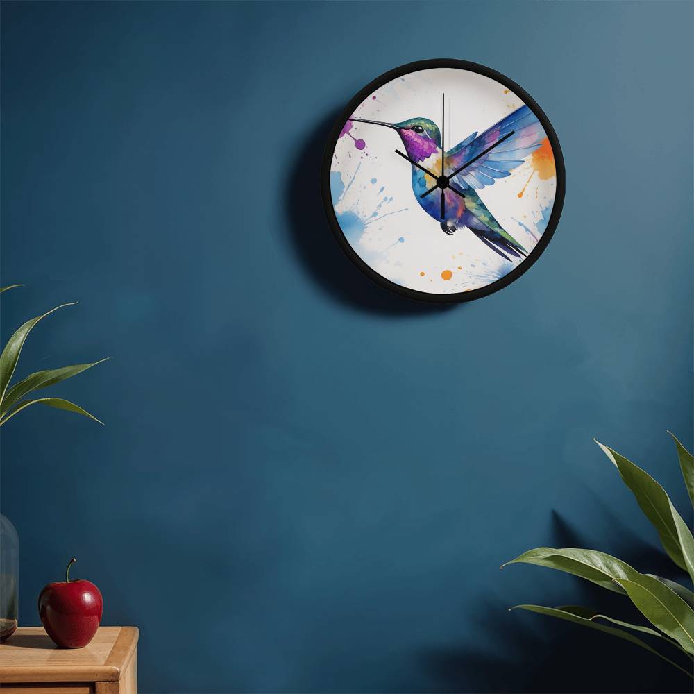 Nature's Ballet - Hummingbird Clock Art - - Wall Clocks