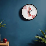 Serene Geometry - Abstract Botanical Wall Clock - - Wall Clocks