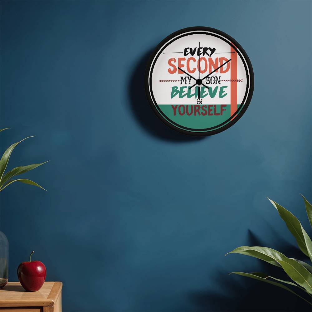 Every Second My Son - A Heartfelt Wall Clock Gift - - Wall Clocks