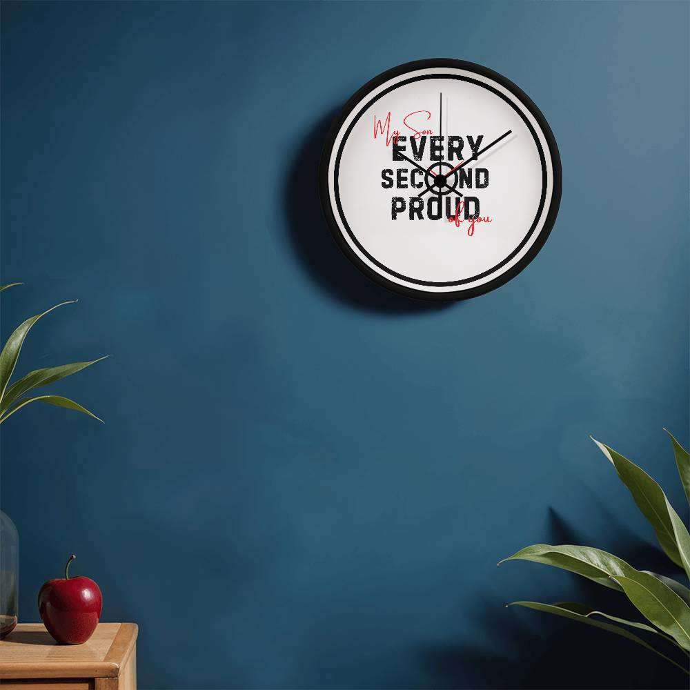Proud Dad Wall Clock Gift for Son - - Wall Clocks