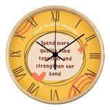 To My Daughter - A Clock of Love and Memories - Natural Black - Wall Clocks