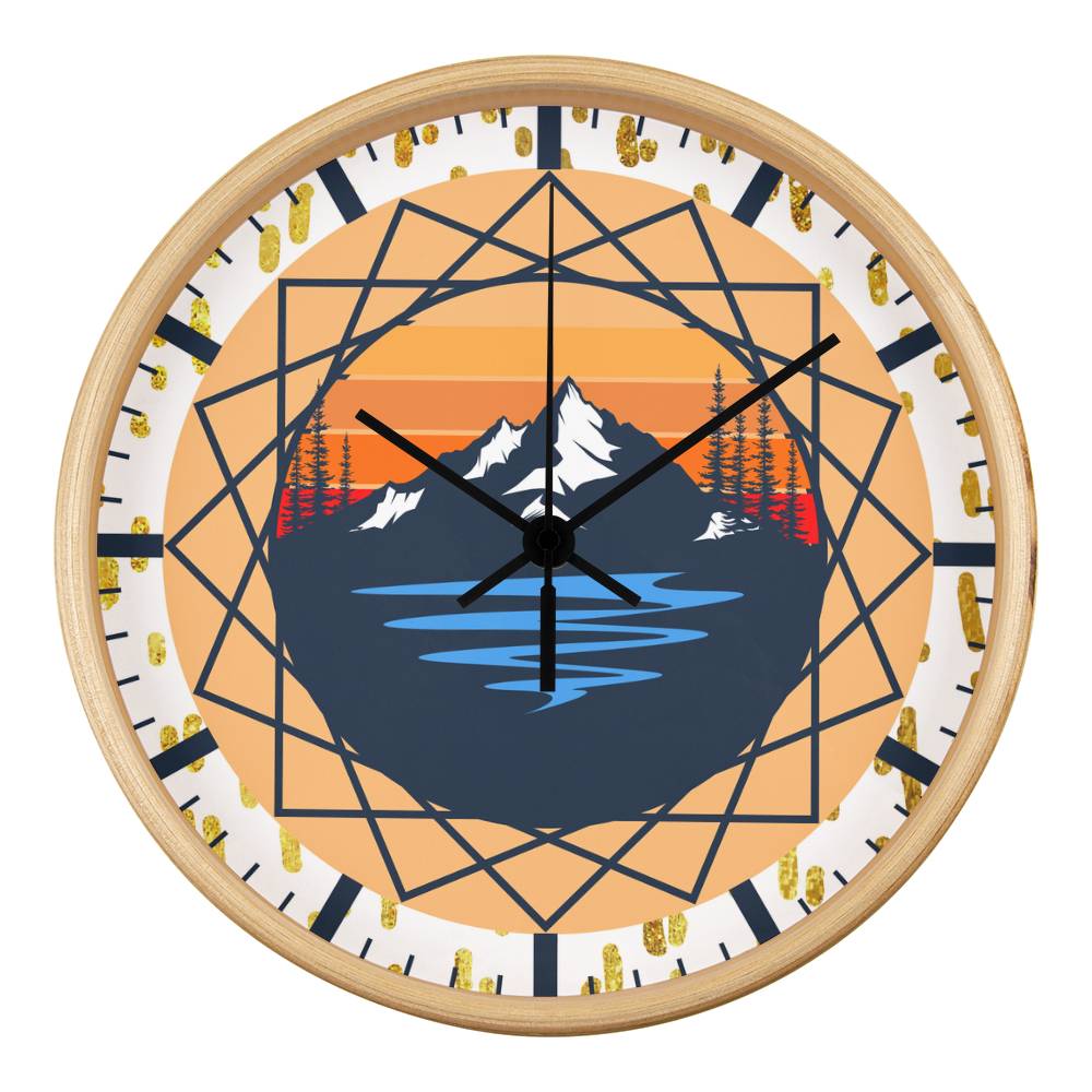 Scenic Mountain Clock – Memorable Wall Décor Gift for Friends - - Wall Clocks
