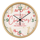 Christmas Clock Gift for Dad – Our Greatest Gift - Natural Black - Wall Clocks
