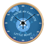 Funny Monster Clock Gift for Son’s Room - Natural Black - Wall Clocks
