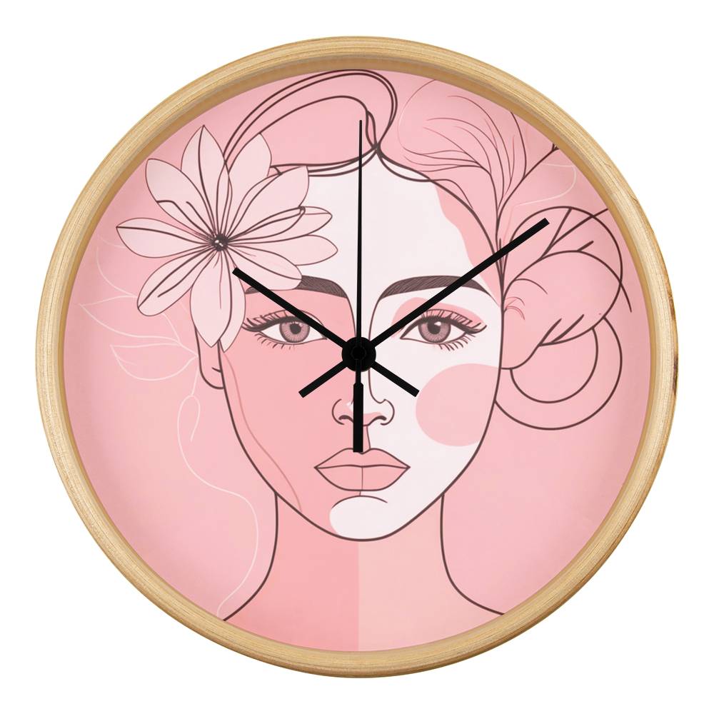 Calm & Collected - Modern Wall Clock Art - Natural Black - Wall Clocks