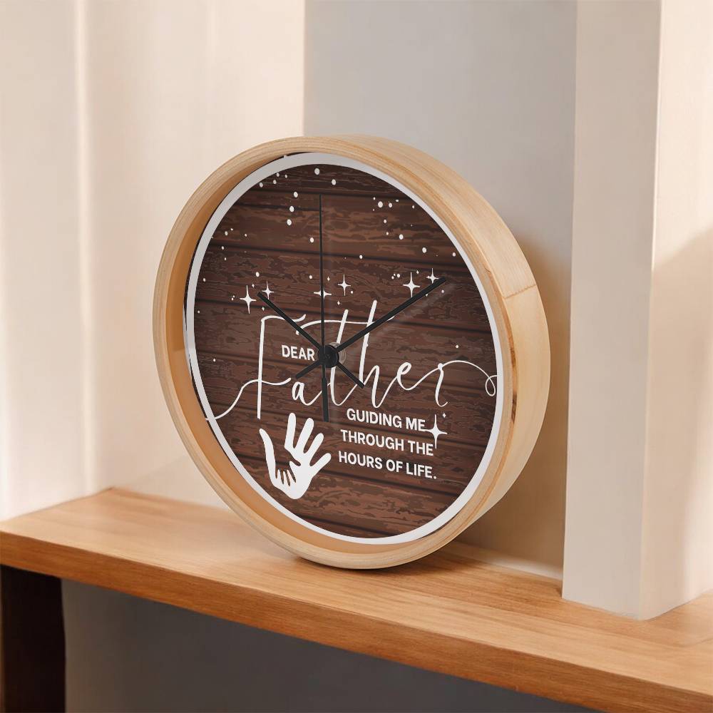 Rustic Wall Clock for Dad – Hours of Life - - Wall Clocks