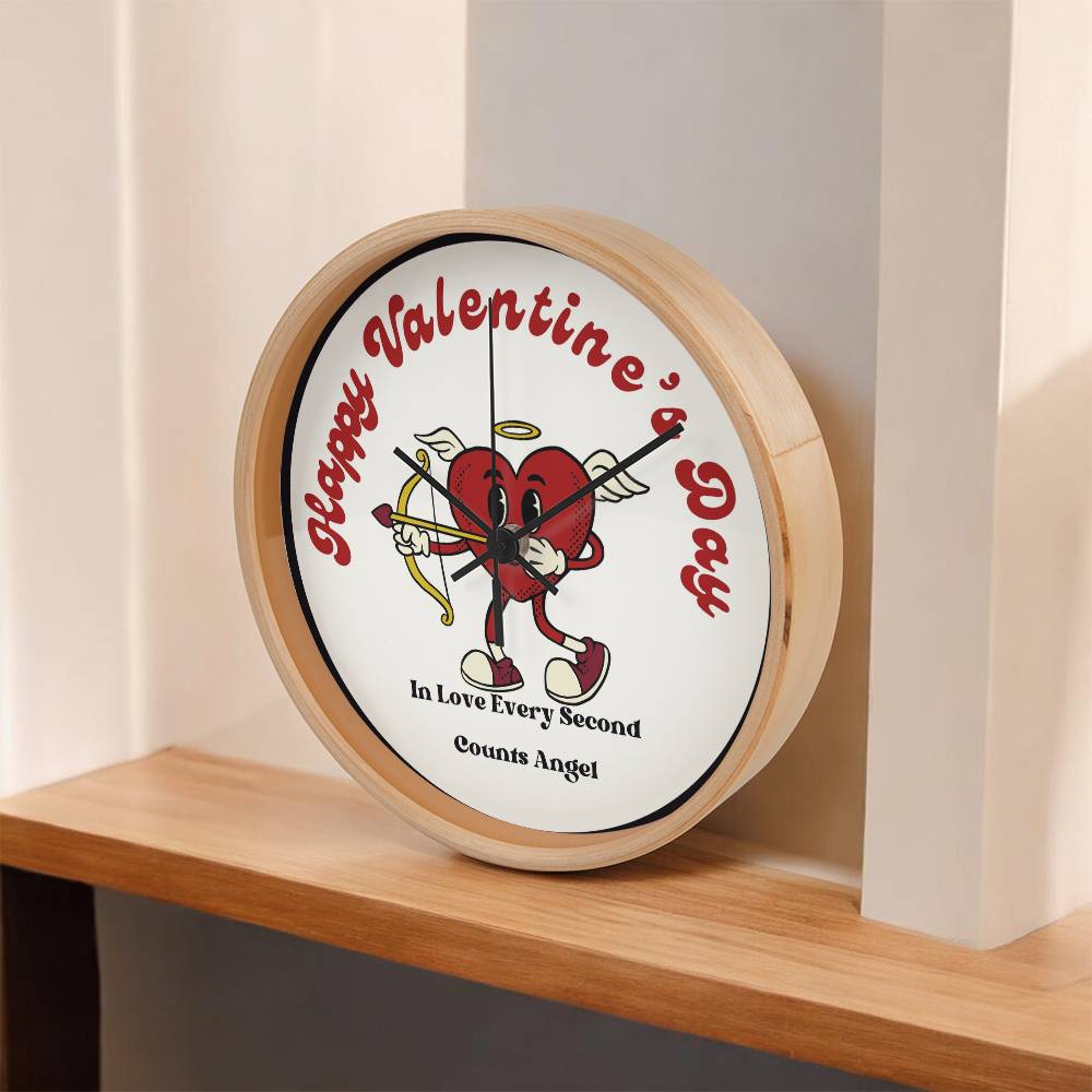 Happy Valentine’s Wall Clock – Love Every Second - - Wall Clocks