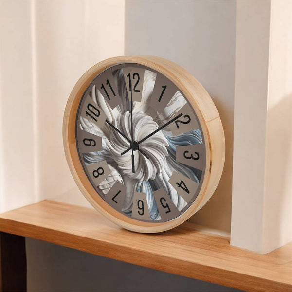 Abstract Swirl Designer Clock Gift for Home - - Wall Clocks