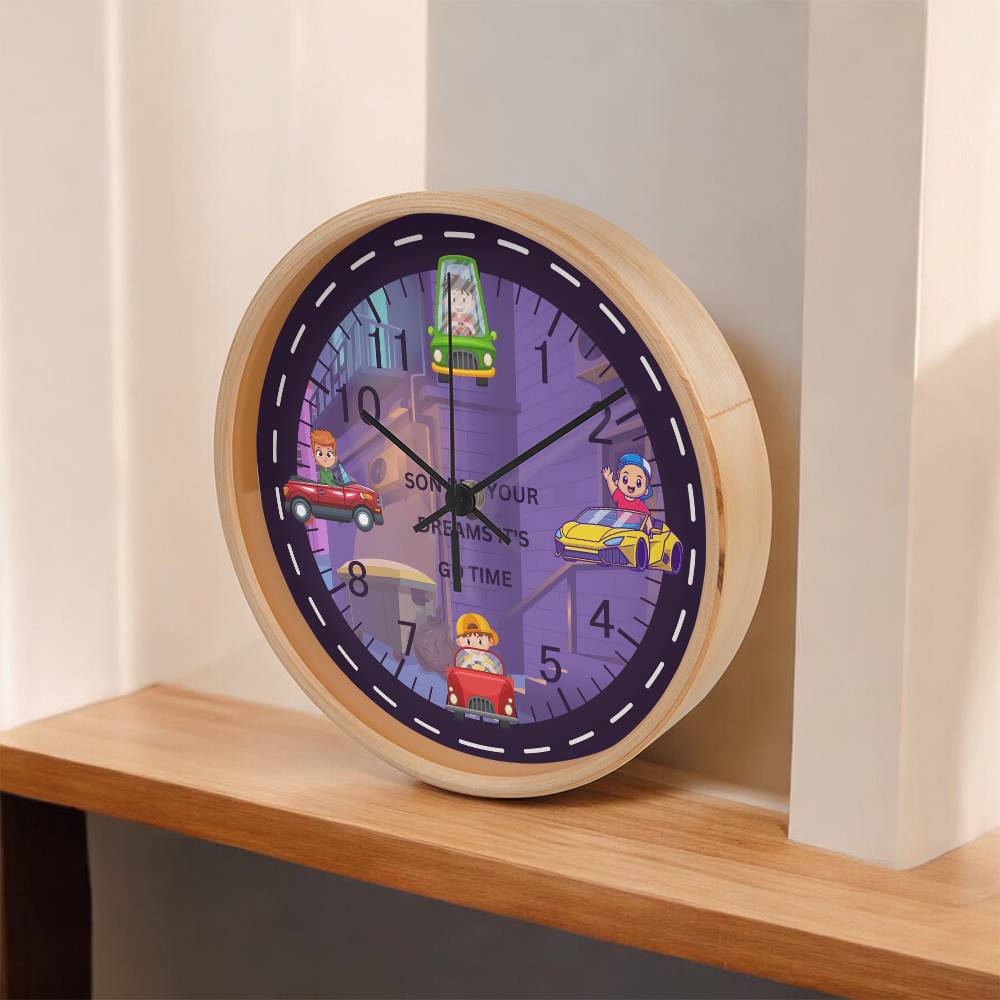Go Time Race Car Clock Gift for Sons - - Wall Clocks