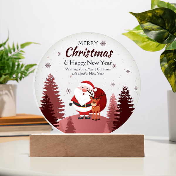 Merry Christmas LED Plaque – Heartwarming Holiday Gift - - Acrylic Prints