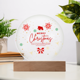Circular Christmas Plaque – A Heartfelt Holiday Gift - - Acrylic Prints