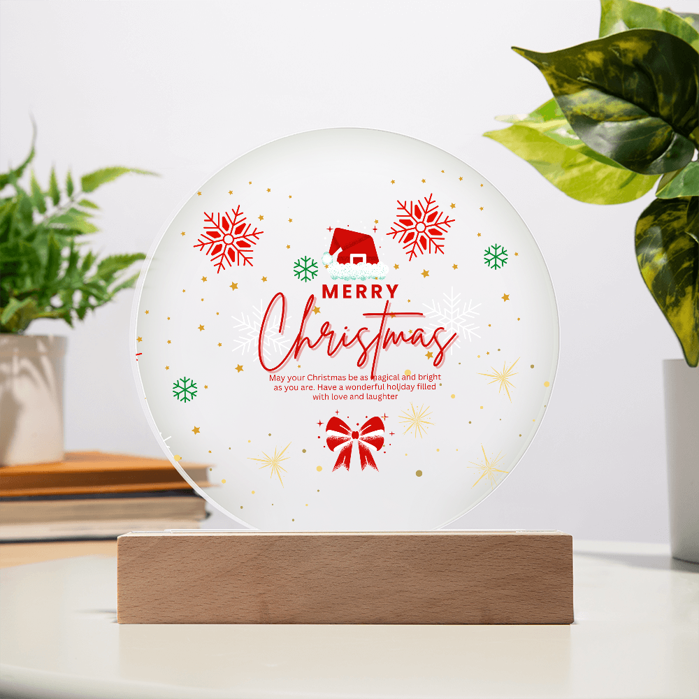 Circular Christmas Plaque – A Heartfelt Holiday Gift - - Acrylic Prints