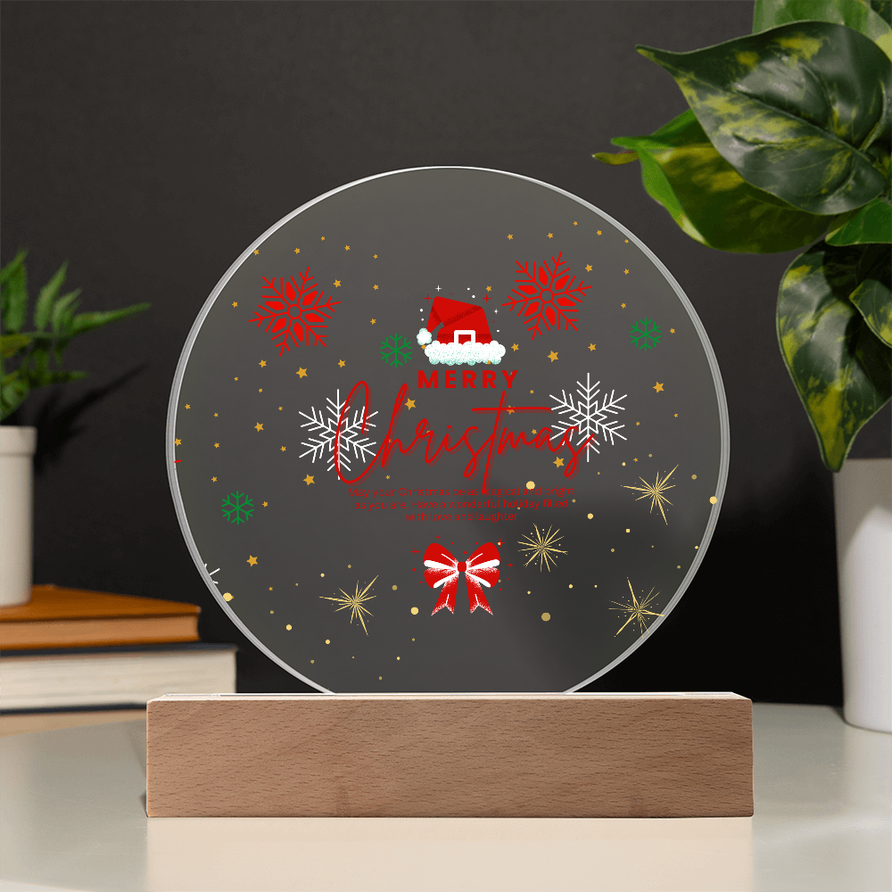 Circular Christmas Plaque – A Heartfelt Holiday Gift - - Acrylic Prints